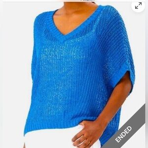 Tommy Bahama Women’s Summer Sleeveless Sweater in Blue XL